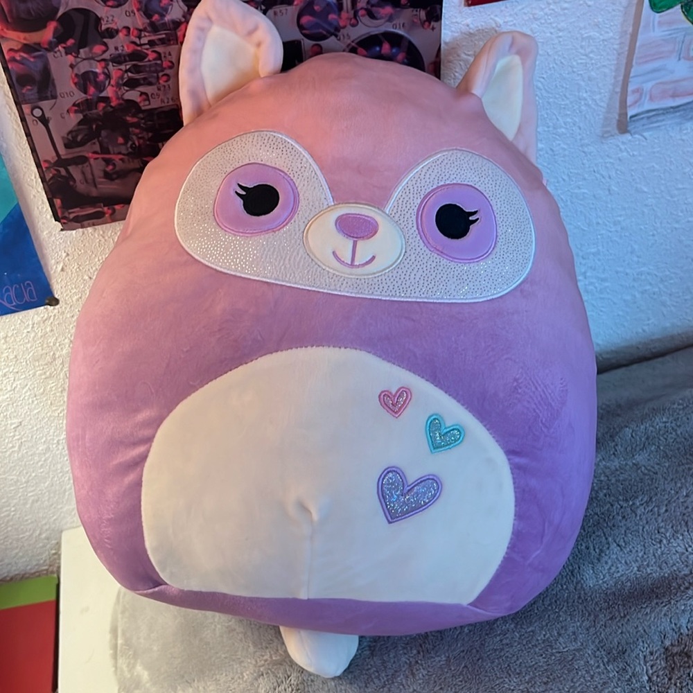 Squishmallow stuffed animal pillow